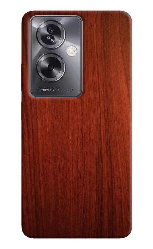 Wooden Plain Pattern Oppo A79 5G Back Cover