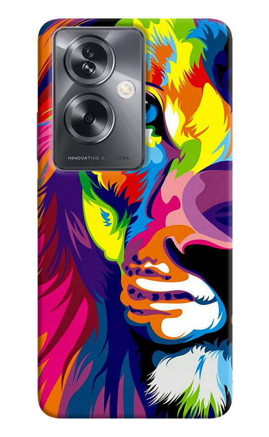 Lion Half Face Oppo A79 5G Back Cover