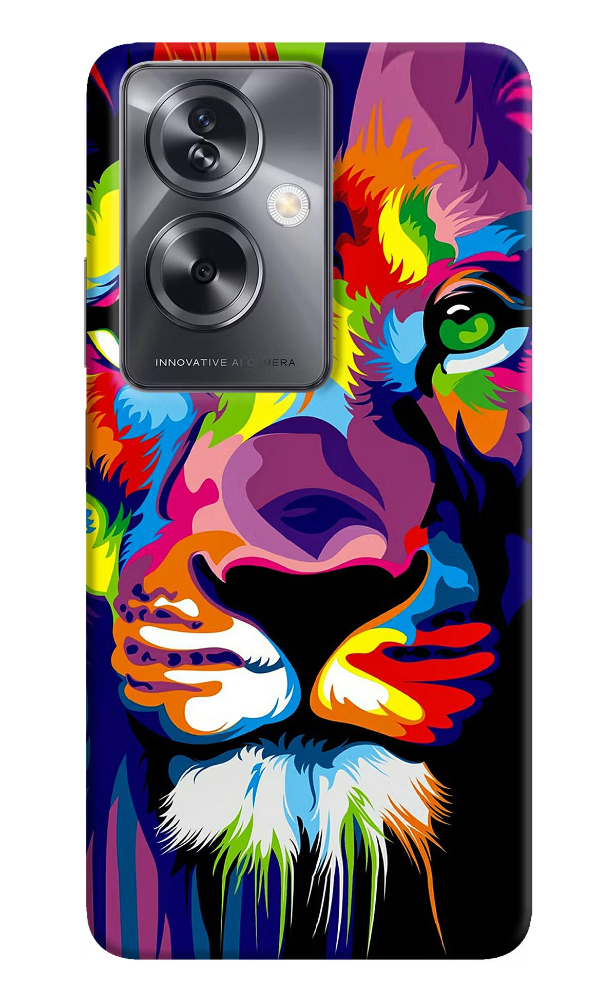 Lion Oppo A79 5G Hard Case Back Cover by Casekaro