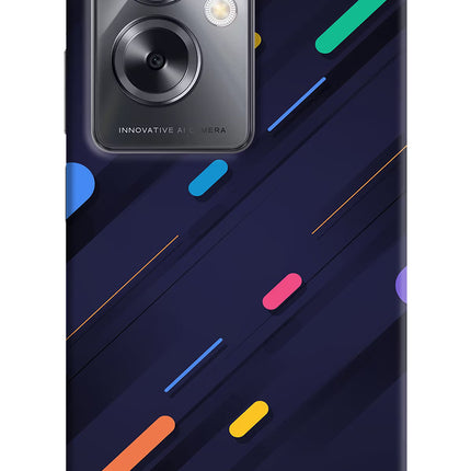 Abstract Design Oppo A79 5G Hard Case Back Cover by Casekaro