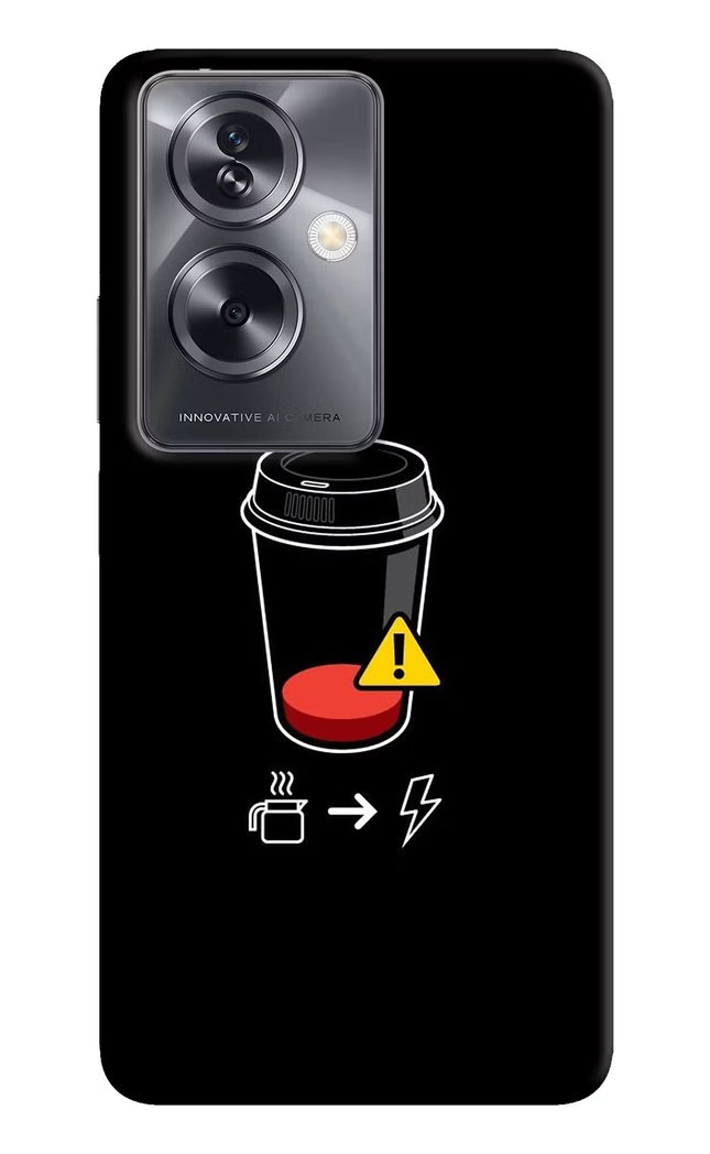 Coffee Oppo A79 5G Hard Case Back Cover by Casekaro