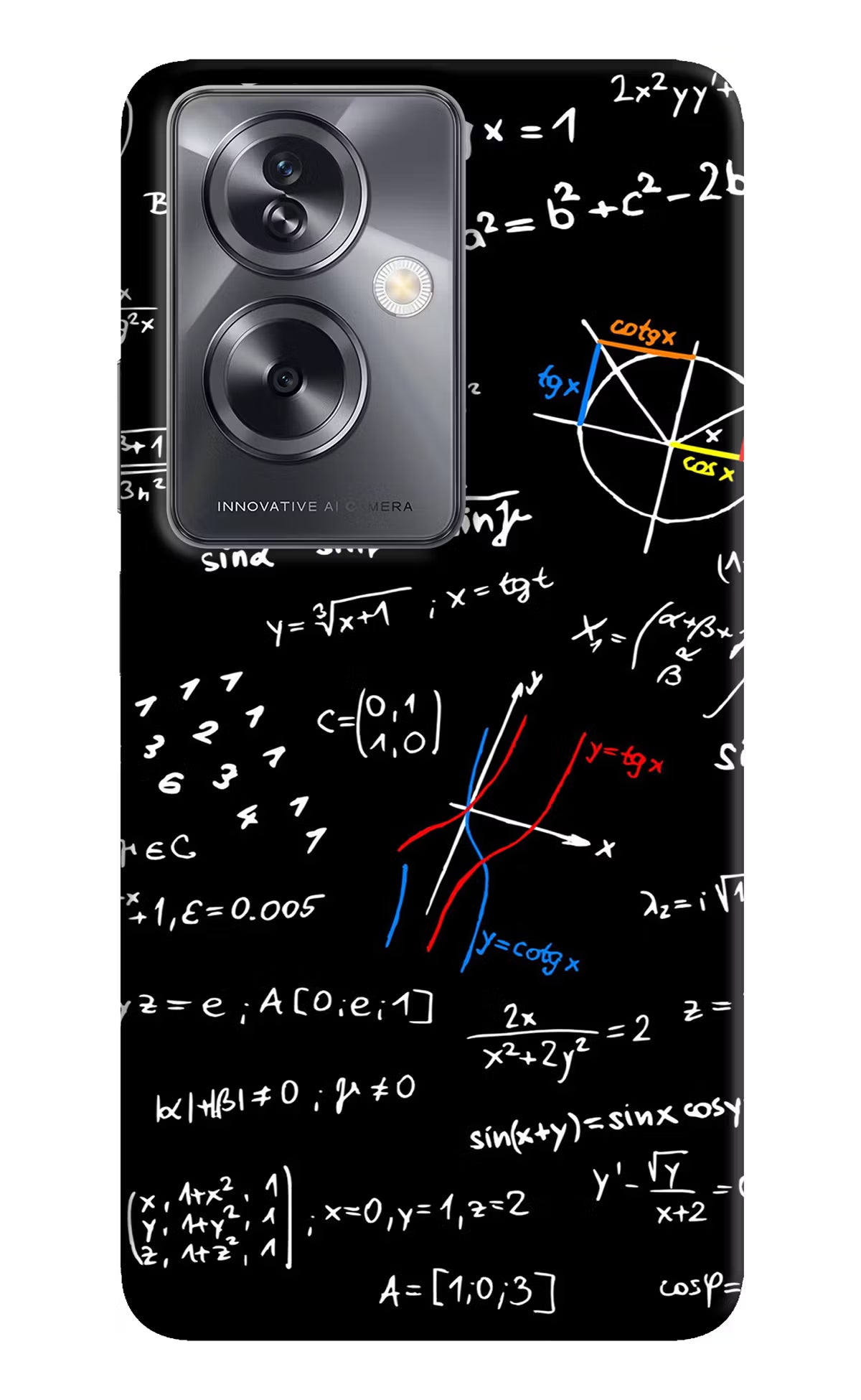 Mathematics Formula Oppo A79 5G Hard Case Back Cover by Casekaro