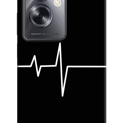 Heart Beats Oppo A79 5G Hard Case Back Cover by Casekaro