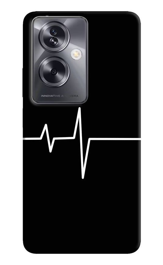Heart Beats Oppo A79 5G Hard Case Back Cover by Casekaro