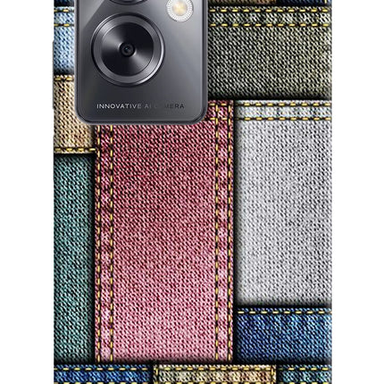 Multicolor Jeans Oppo A79 5G Hard Case Back Cover by Casekaro