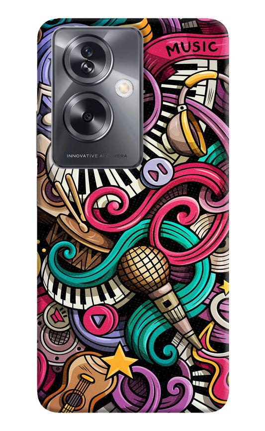 Music Abstract Oppo A79 5G Back Cover