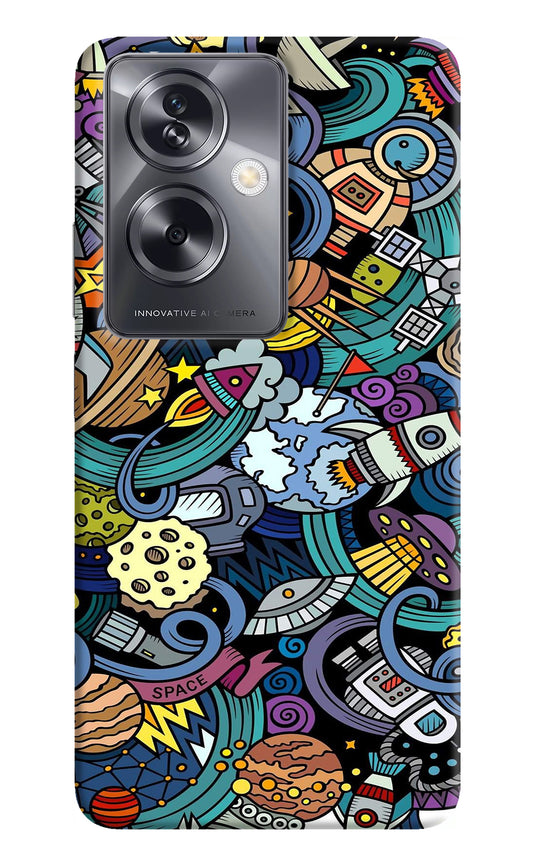 Space Abstract Oppo A79 5G Back Cover