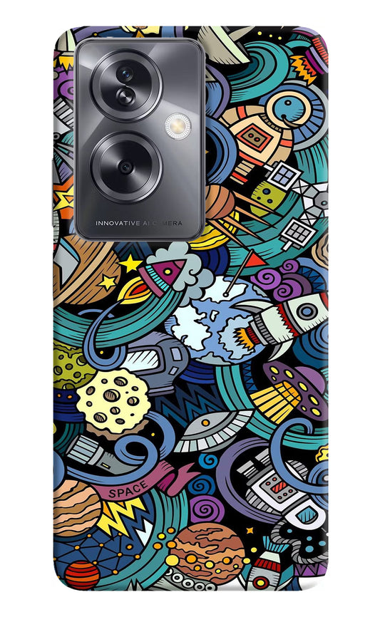 Space Abstract Oppo A79 5G Hard Case Back Cover by Casekaro