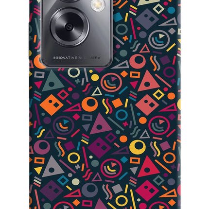 Geometric Abstract Oppo A79 5G Hard Case Back Cover by Casekaro