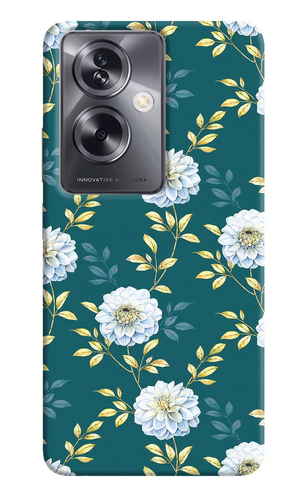 Flowers Oppo A79 5G Hard Case Back Cover by Casekaro