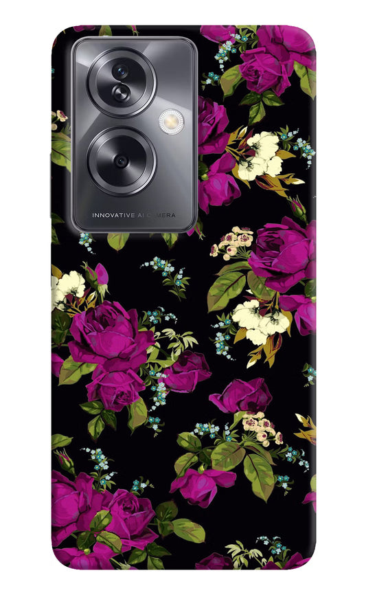 Flowers Oppo A79 5G Hard Case Back Cover by Casekaro