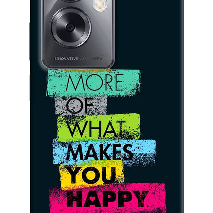 Do More Of What Makes You Happy Oppo A79 5G Hard Case Back Cover by Casekaro