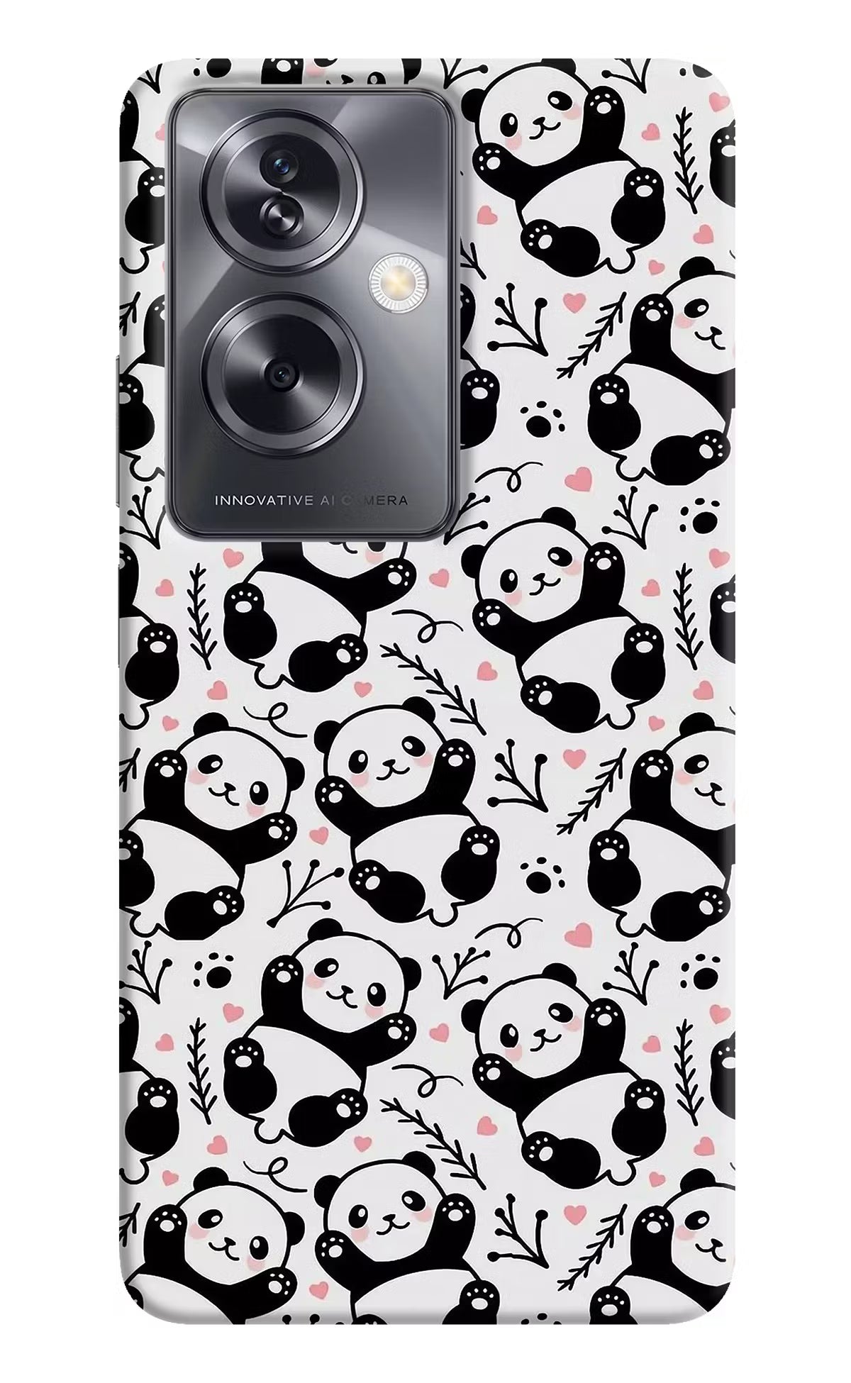 Cute Panda Oppo A79 5G Hard Case Back Cover by Casekaro
