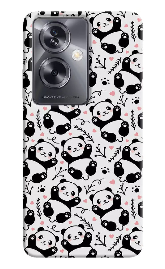 Cute Panda Oppo A79 5G Hard Case Back Cover by Casekaro