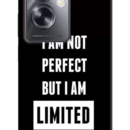 I Am Not Perfect But I Am Limited Edition Oppo A79 5G Hard Case Back Cover by Casekaro