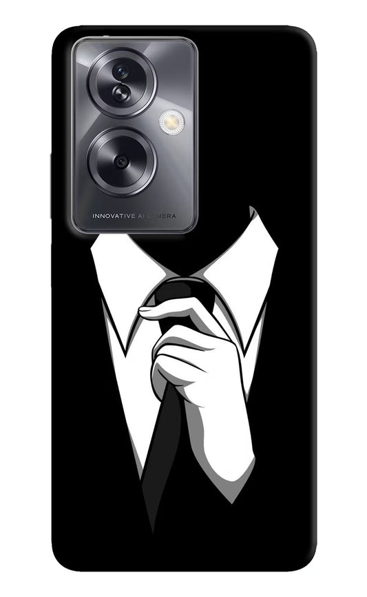 Black Tie Oppo A79 5G Hard Case Back Cover by Casekaro