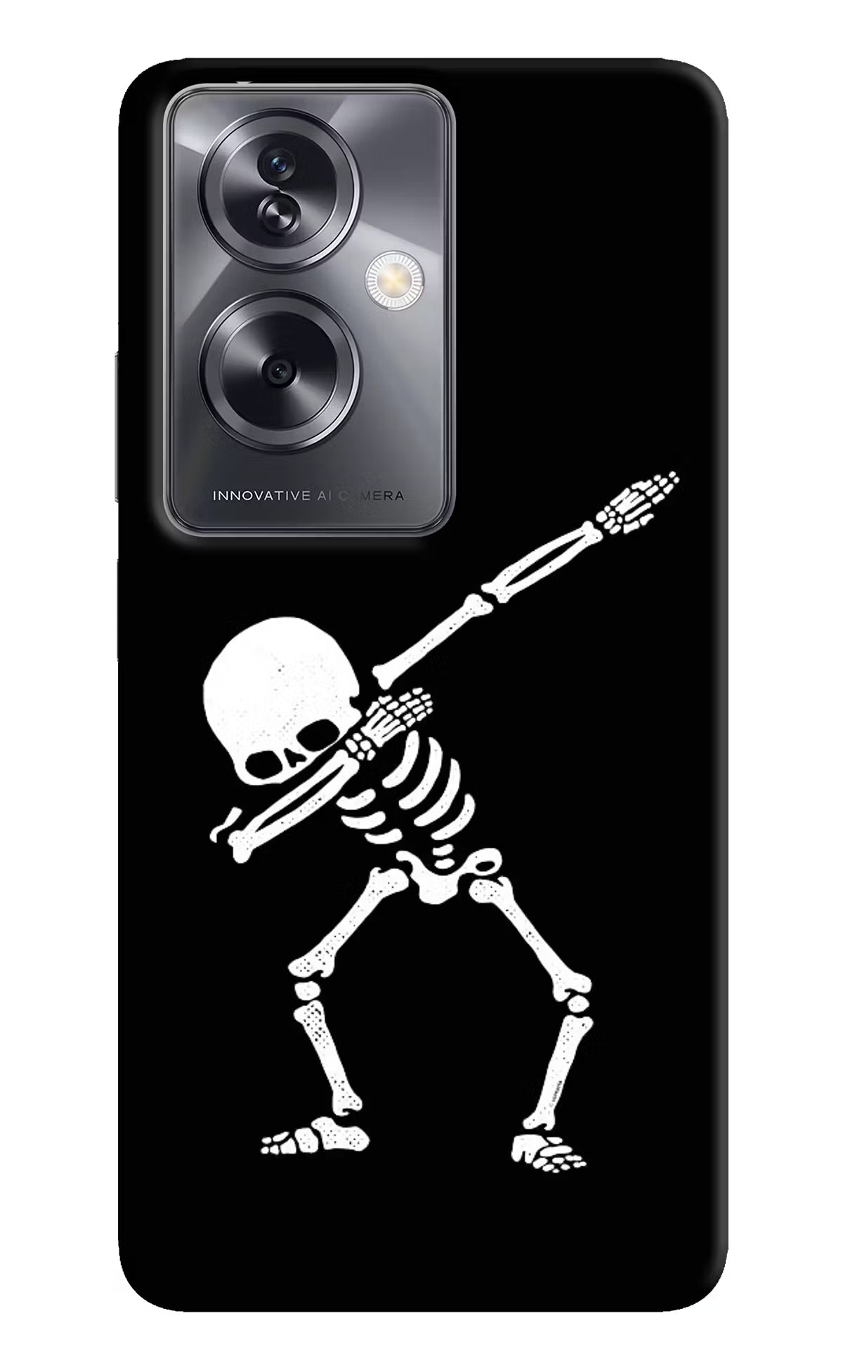 Dabbing Skeleton Art Oppo A79 5G Hard Case Back Cover by Casekaro