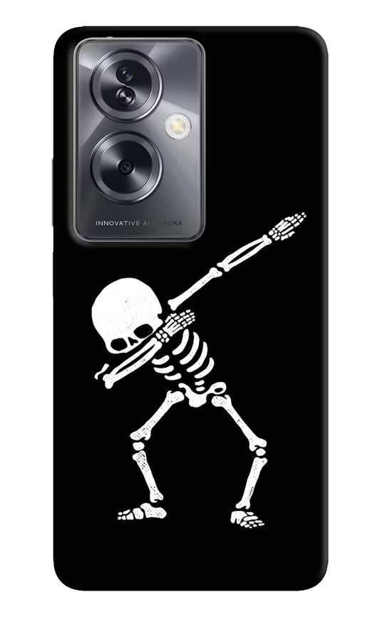 Dabbing Skeleton Art Oppo A79 5G Hard Case Back Cover by Casekaro