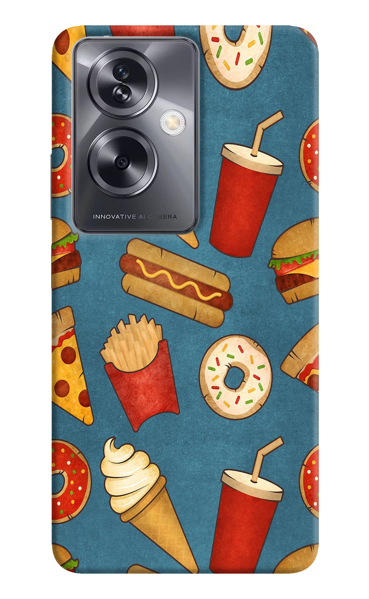 Foodie Oppo A79 5G Hard Case Back Cover by Casekaro