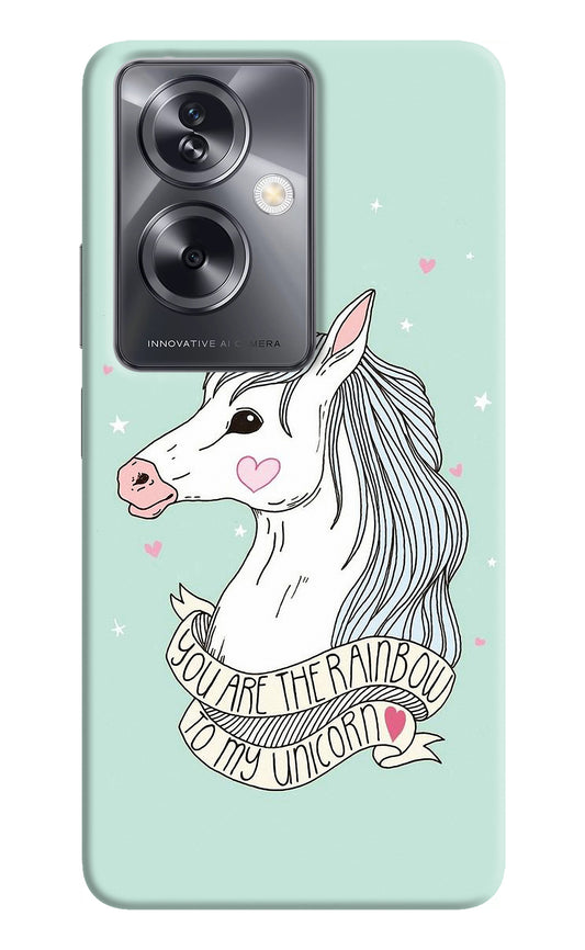 Unicorn Wallpaper Oppo A79 5G Back Cover
