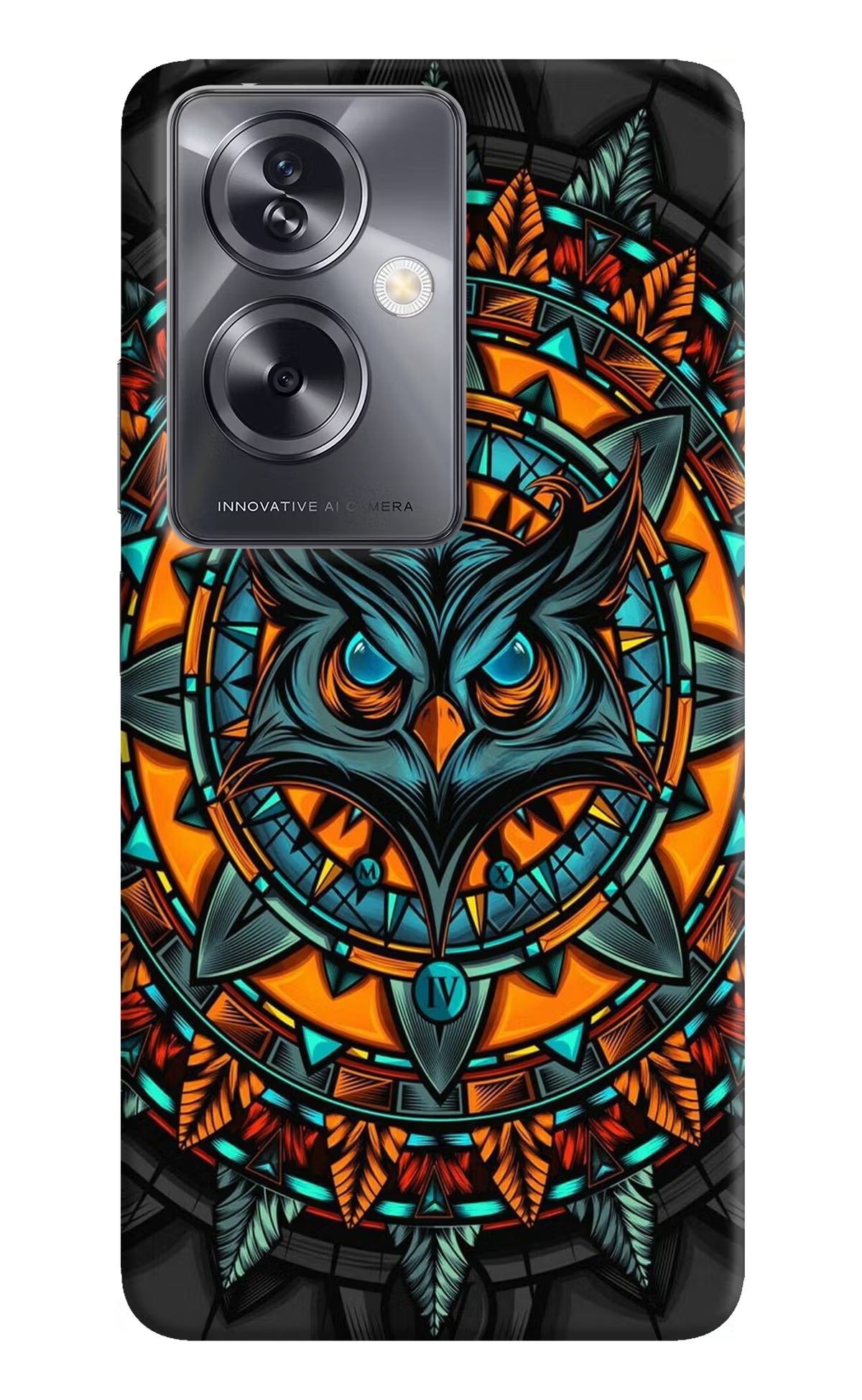 Angry Owl Art Oppo A79 5G Hard Case Back Cover by Casekaro