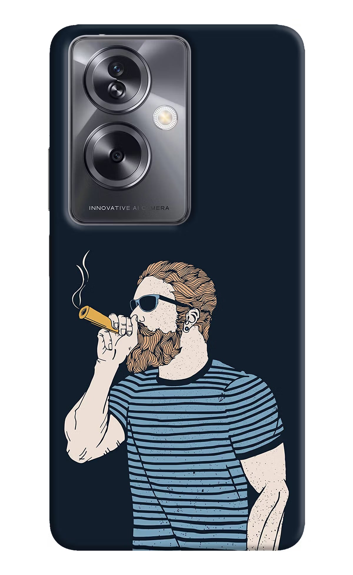 Smoking Oppo A79 5G Hard Case Back Cover by Casekaro