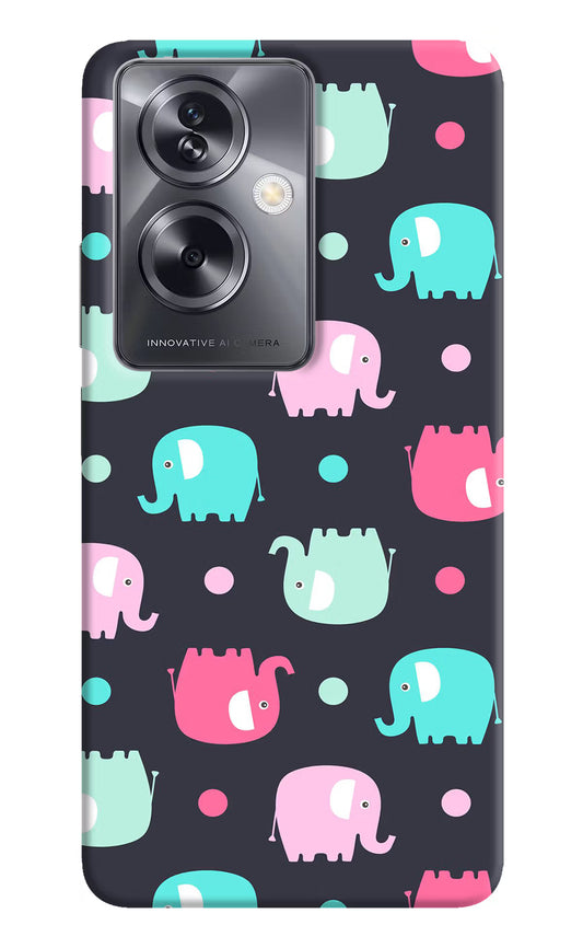 Elephants Oppo A79 5G Hard Case Back Cover by Casekaro