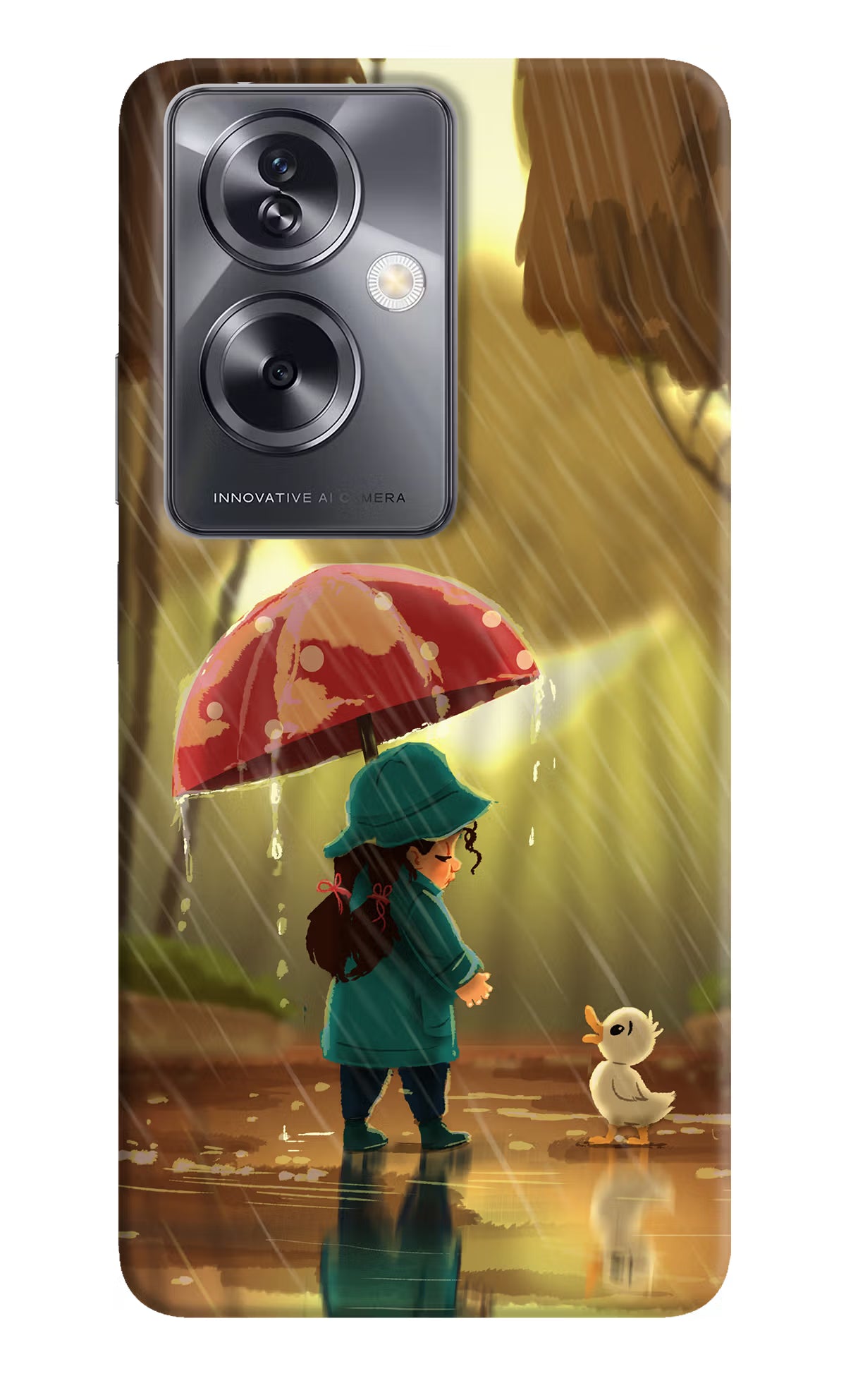 Rainy Day Oppo A79 5G Hard Case Back Cover by Casekaro