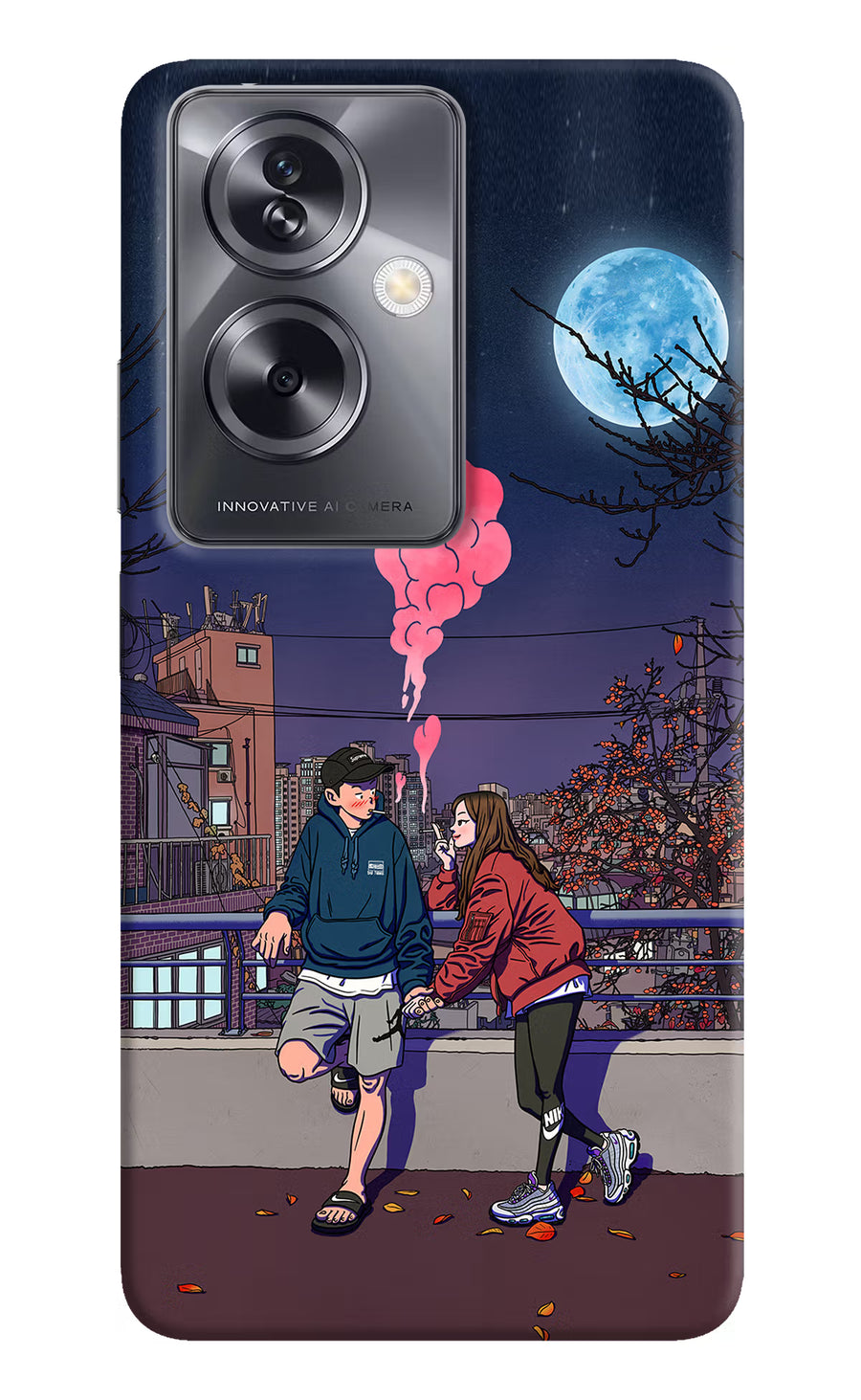 Chilling Couple Oppo A79 5G Back Cover, Hard case