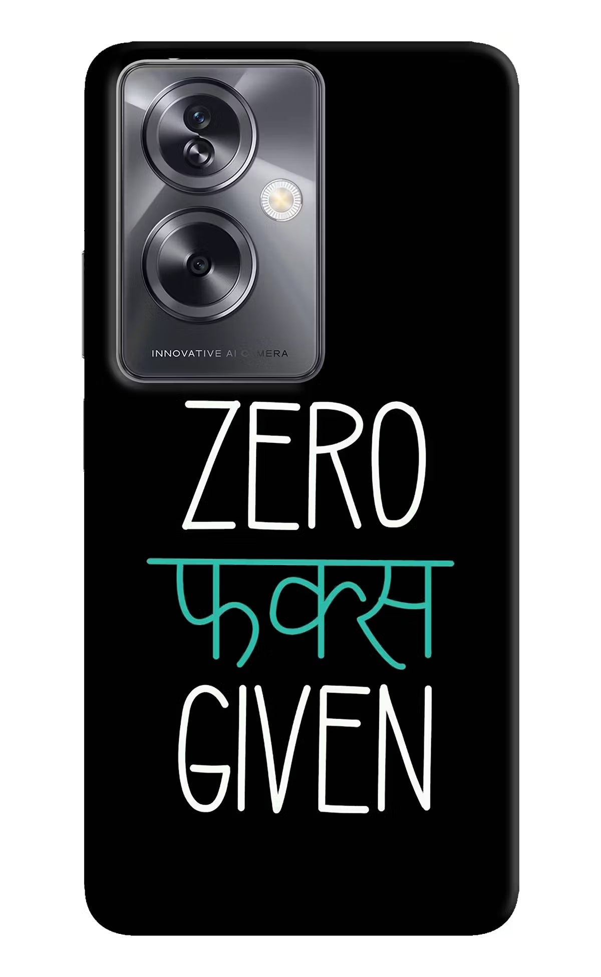 Zero Fucks Given Oppo A79 5G Hard Case Back Cover by Casekaro