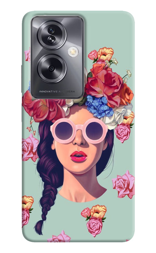 Pretty Girl Oppo A79 5G Hard Case Back Cover by Casekaro