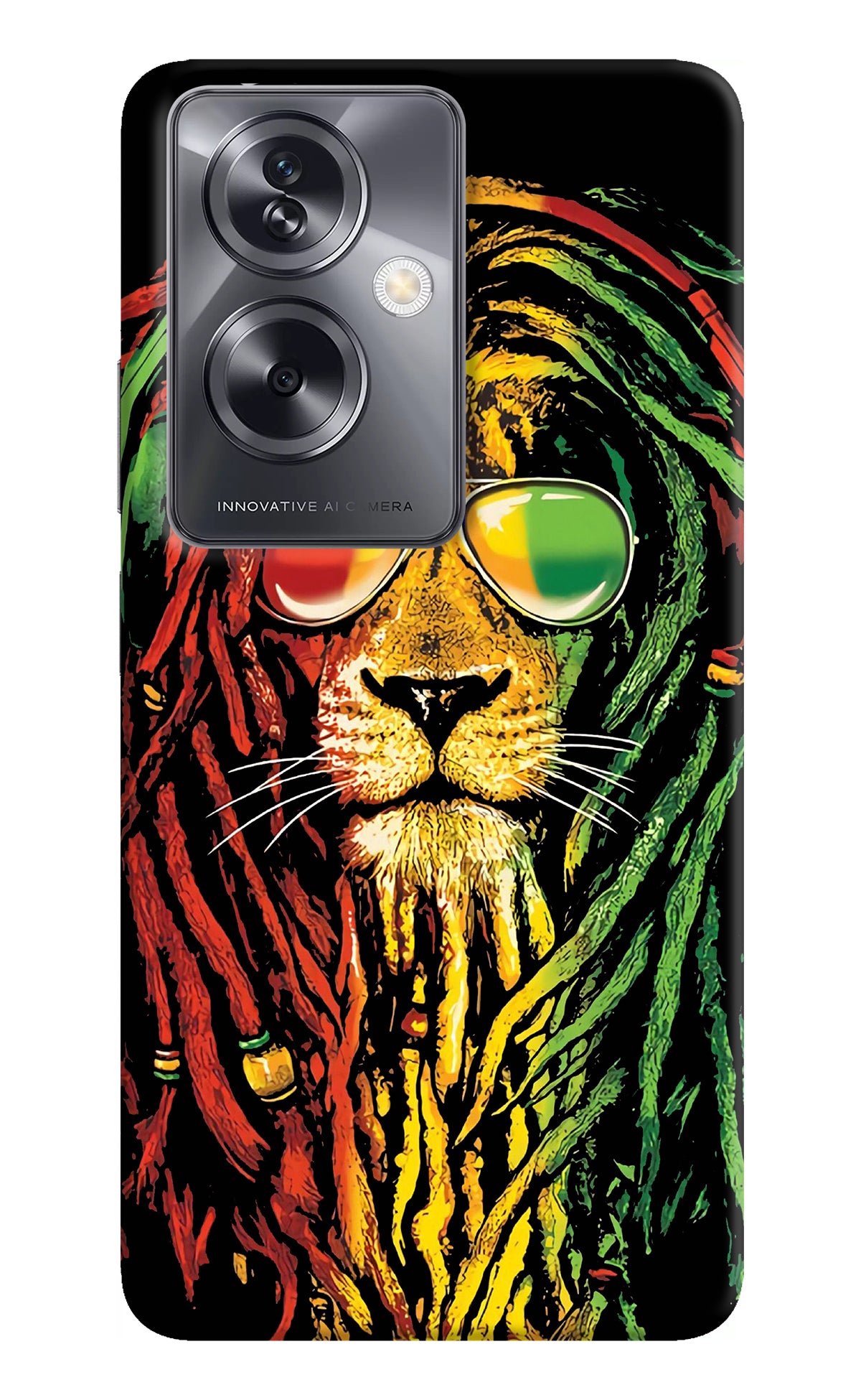 Rasta Lion Oppo A79 5G Back Cover