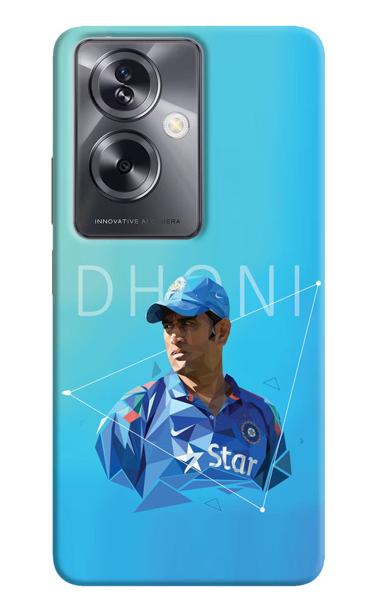 Dhoni Artwork Oppo A79 5G Hard Case Back Cover by Casekaro