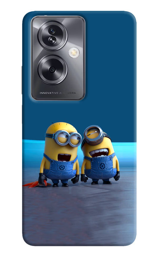 Minion Laughing Oppo A79 5G Hard Case Back Cover by Casekaro