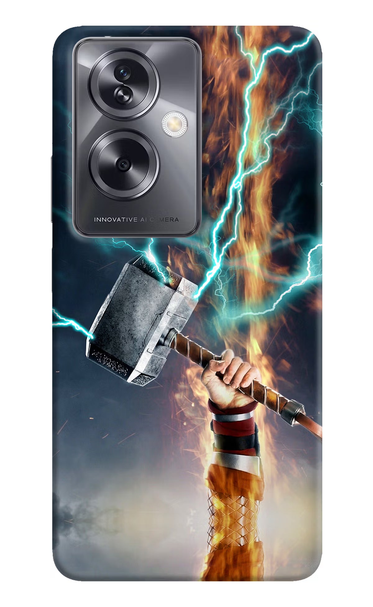Thor Hammer Mjolnir Oppo A79 5G Hard Case Back Cover by Casekaro