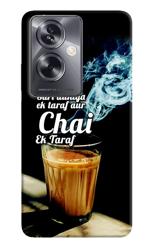 Chai Ek Taraf Quote Oppo A79 5G Hard Case Back Cover by Casekaro