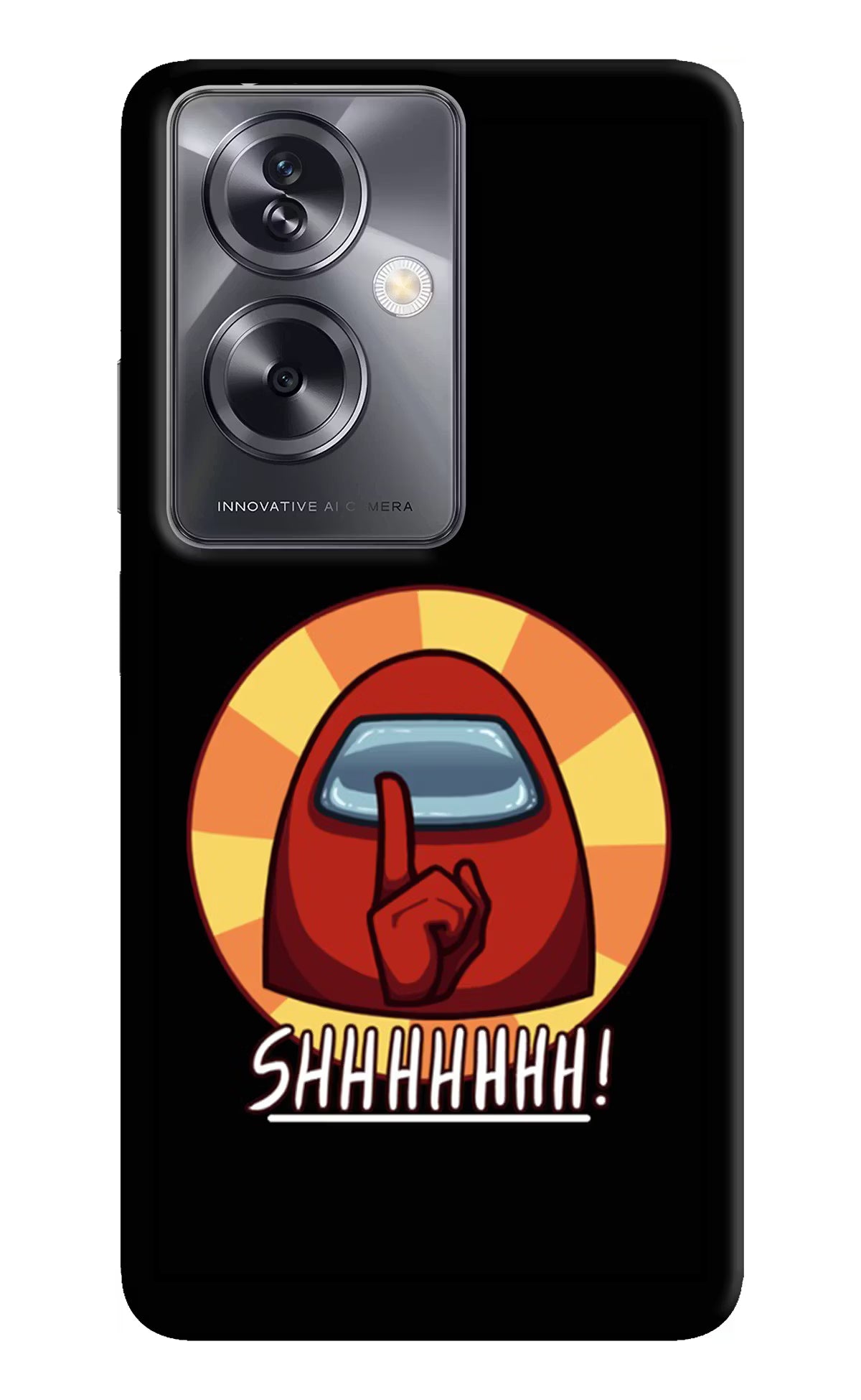 Among Us Shhh! Oppo A79 5G Hard Case Back Cover by Casekaro