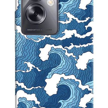 Blue Waves Oppo A79 5G Hard Case Back Cover by Casekaro