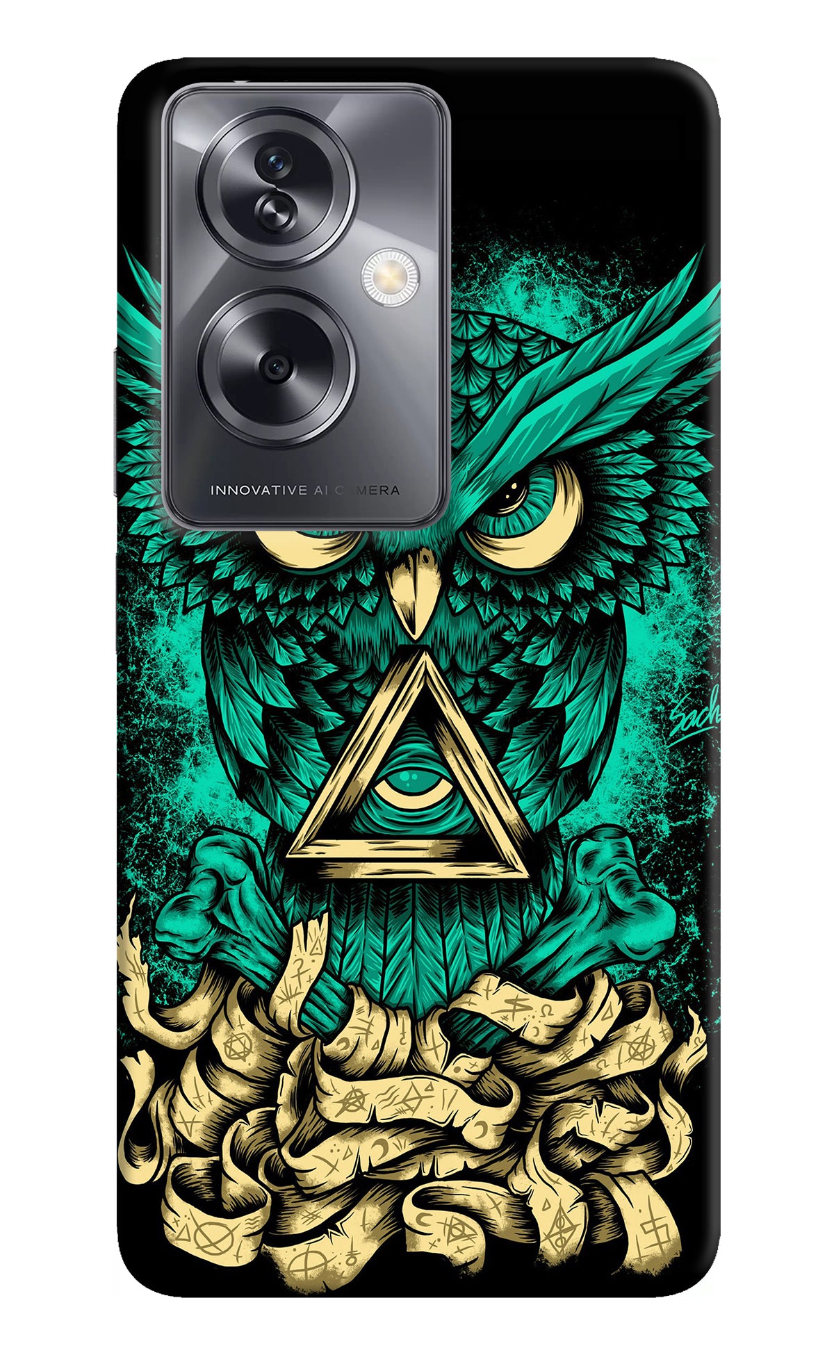 Green Owl Oppo A79 5G Back Cover