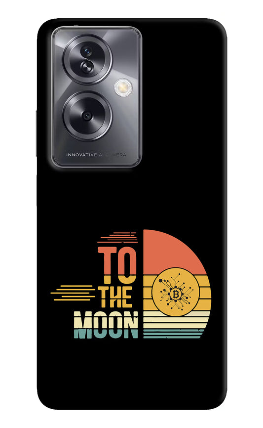 To the Moon Oppo A79 5G Hard Case Back Cover by Casekaro