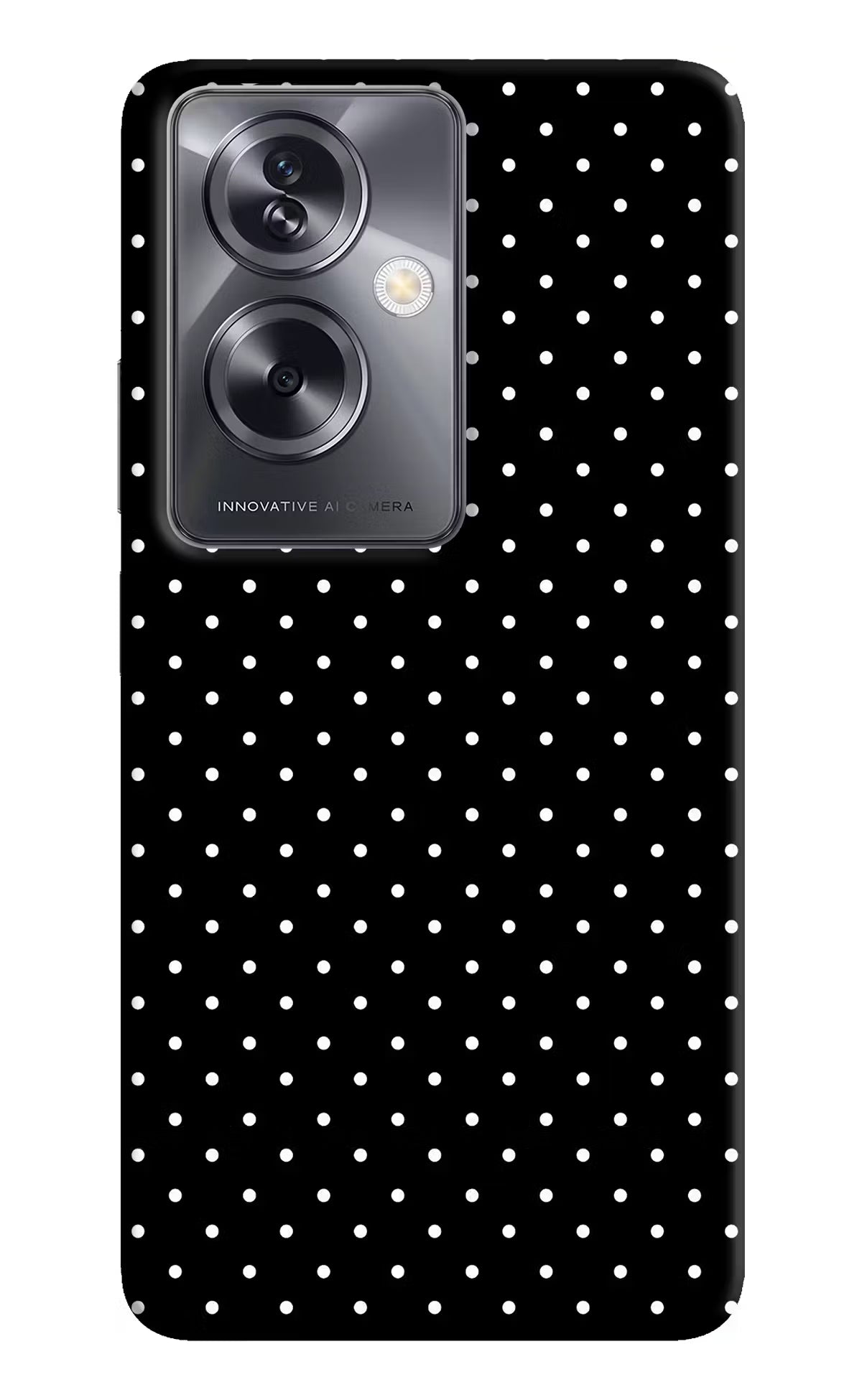 White Dots Oppo A79 5G Hard Case Back Cover by Casekaro