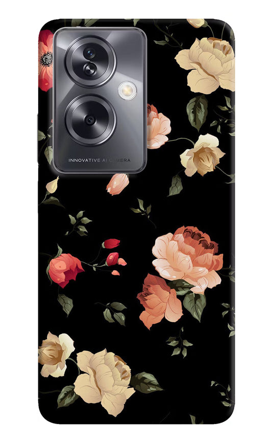 Flowers Oppo A79 5G Hard Case Back Cover by Casekaro