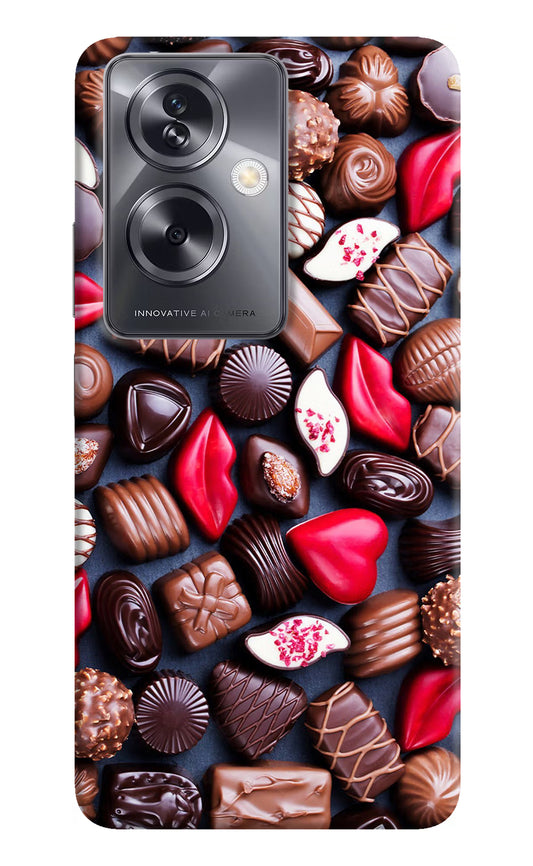 Chocolates Oppo A79 5G Hard Case Back Cover by Casekaro