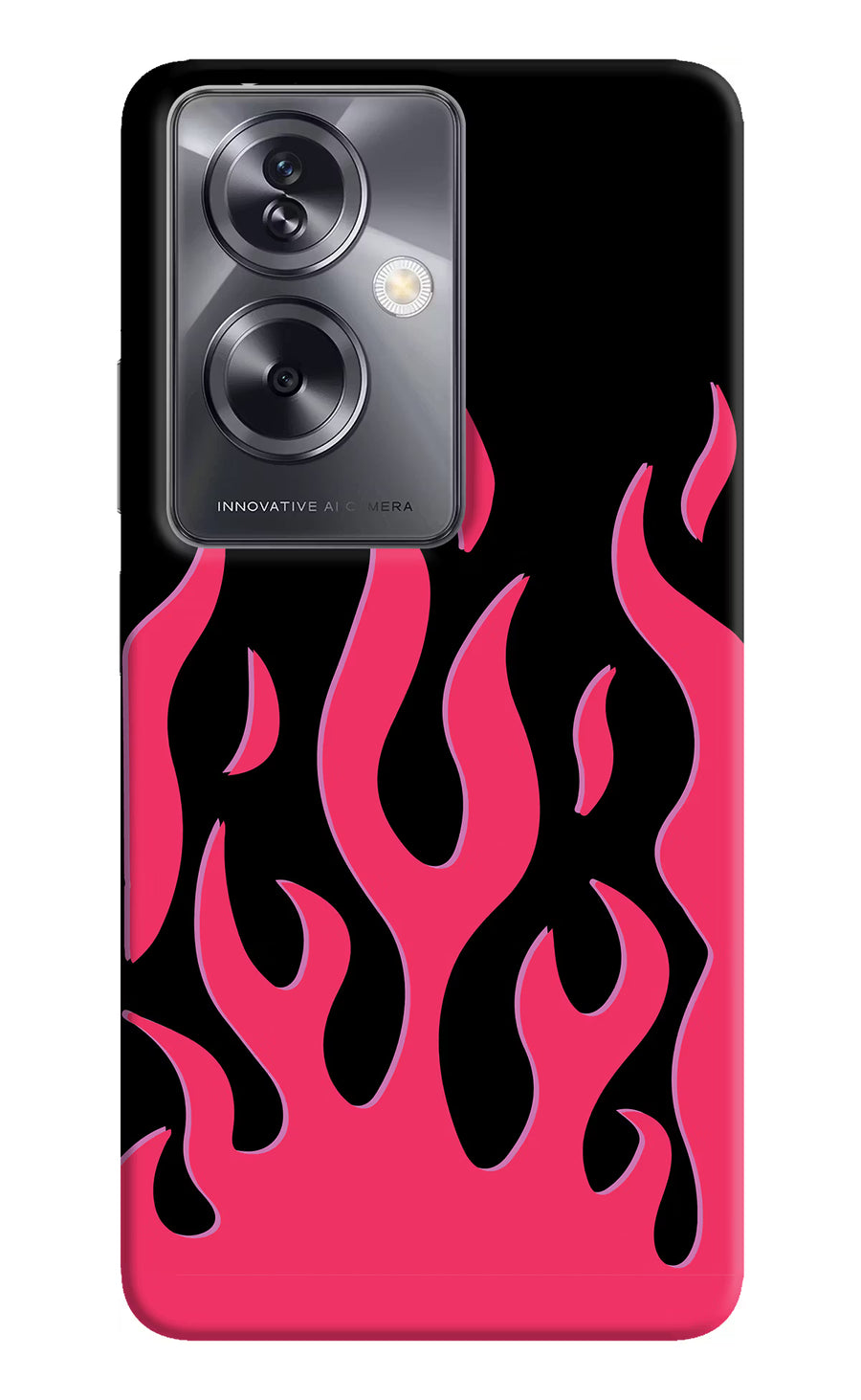 Fire Flames Oppo A79 5G Back Cover, Hard case