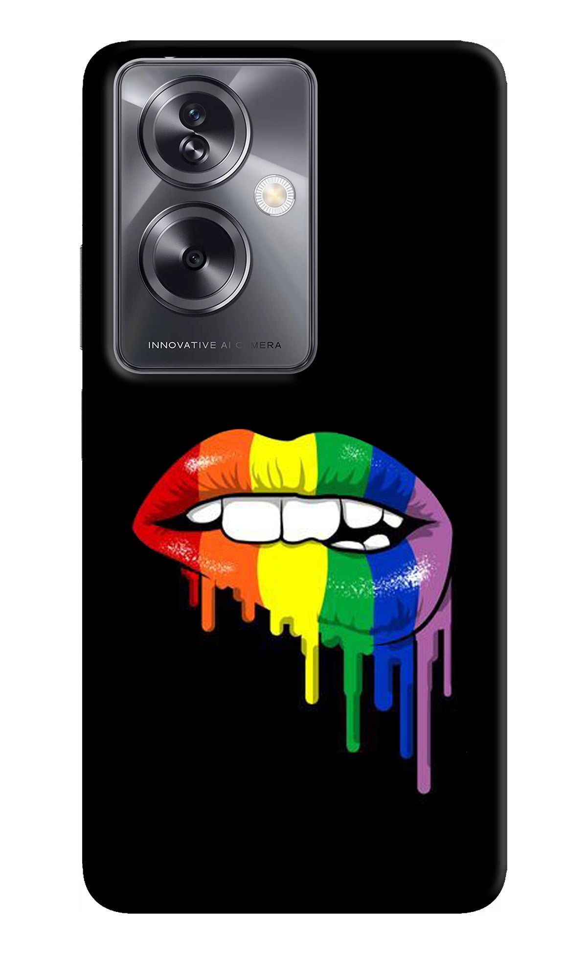 Lips Biting Oppo A79 5G Back Cover