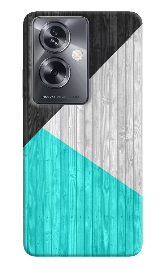 Wooden Abstract Oppo A79 5G Hard Case Back Cover by Casekaro