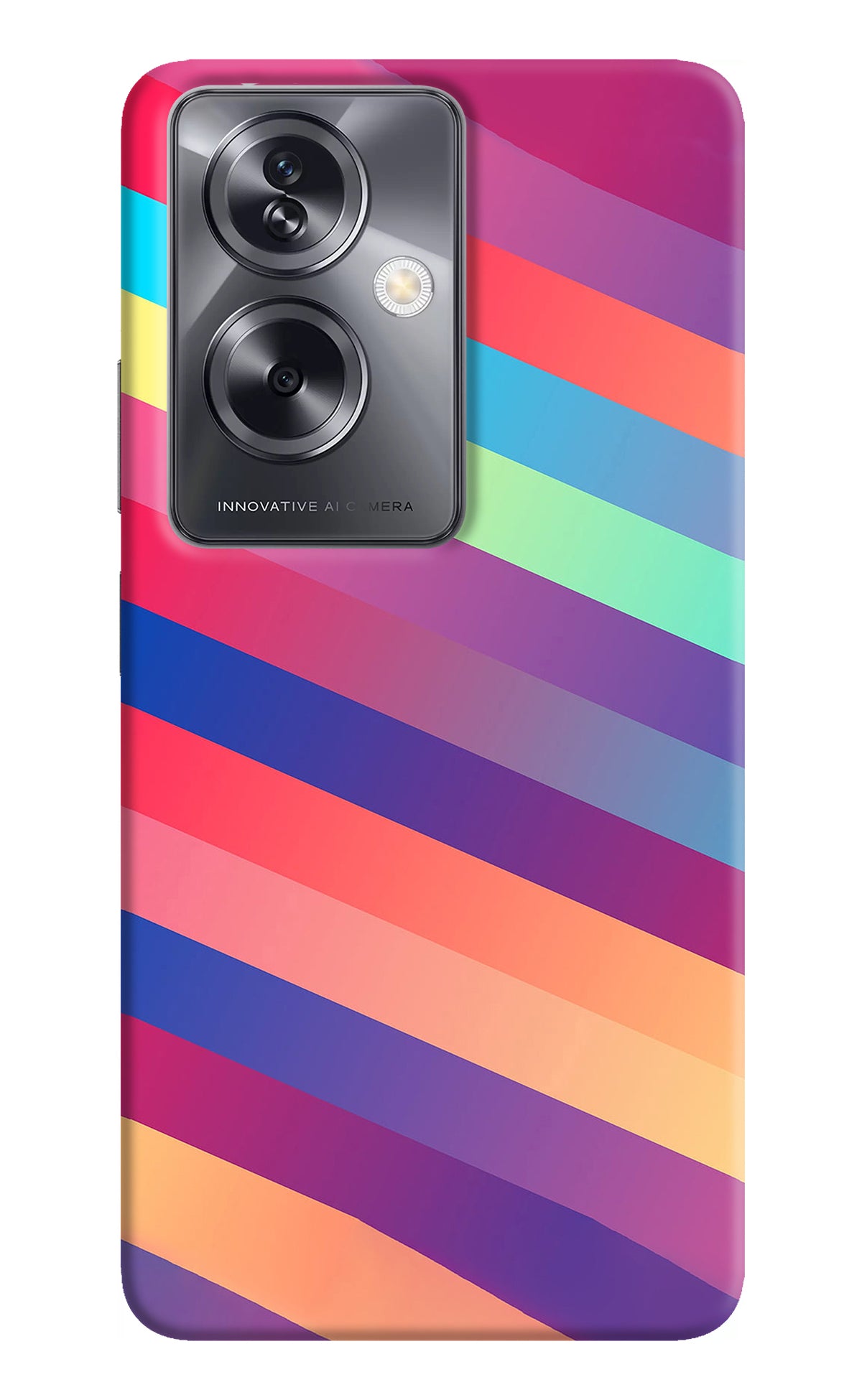 Stripes color Oppo A79 5G Back Cover