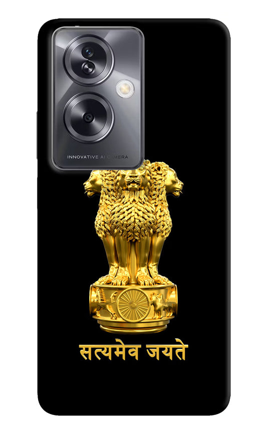 Satyamev Jayate Golden Oppo A79 5G Hard Case Back Cover by Casekaro