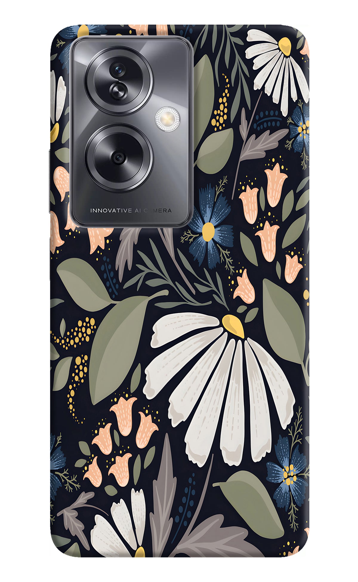 Flowers Art Oppo A79 5G Back Cover
