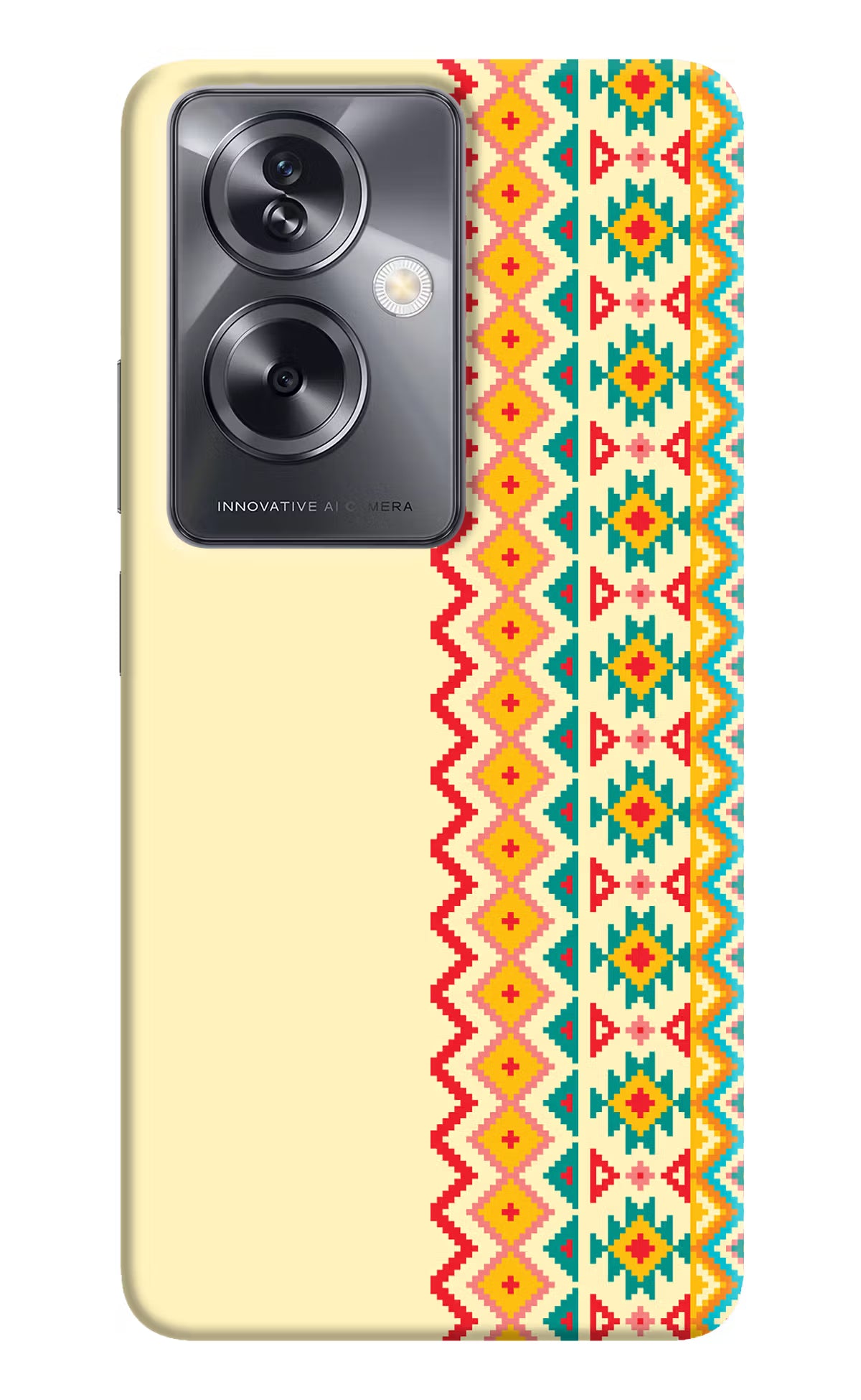 Ethnic Seamless Oppo A79 5G Hard Case Back Cover by Casekaro